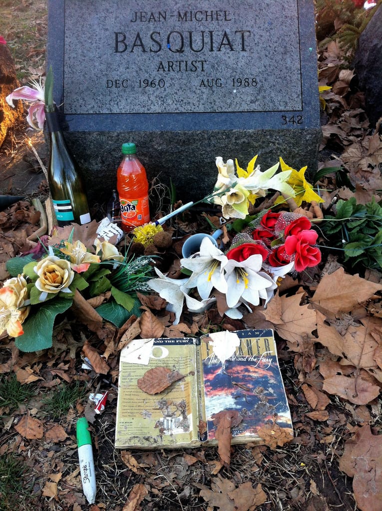 Grave of Jean-Michel Basquiat in Green-Wood Cemetery