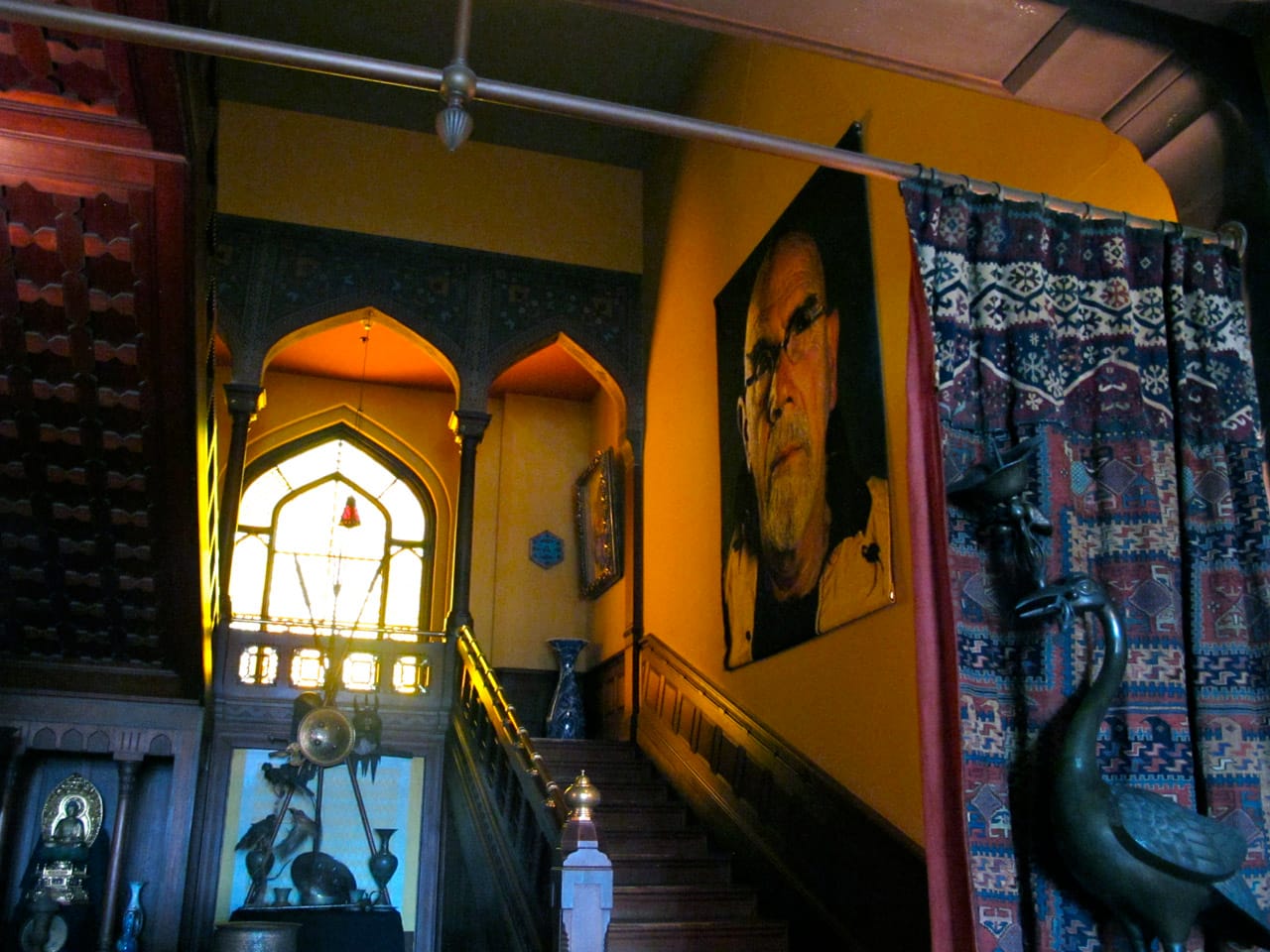 Chuck Close, "Self Portrait (Yellow Raincoat)" (2013) (click to enlarge)