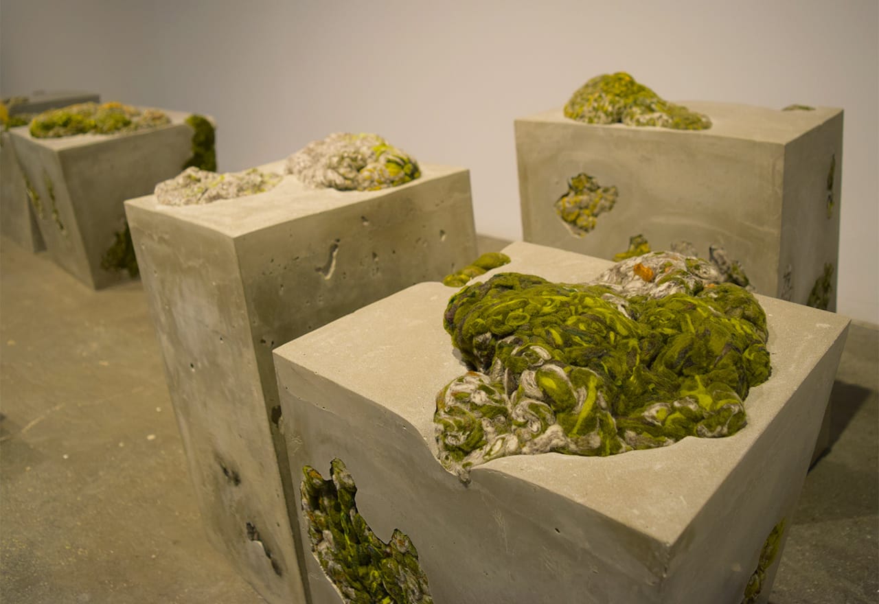 Dana Barnes, "Endolith Casts" (2015), part of the Collective Features program at the Collective Design fair