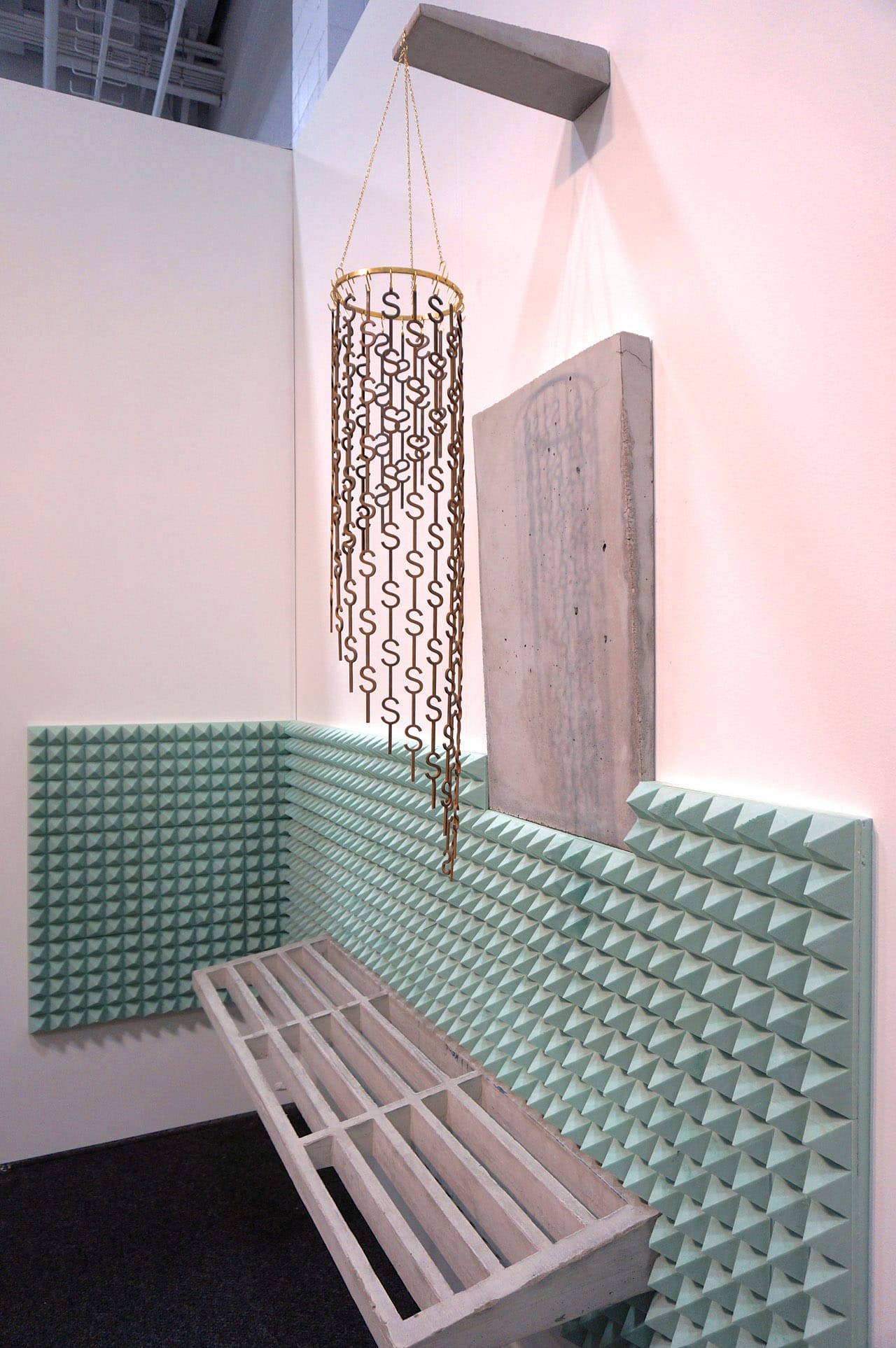 Sandy Smith's installation at the booth of Space In Between