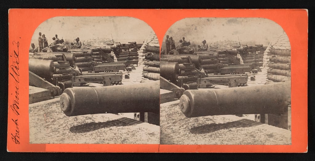 Fort Moultrie, no. 3 Creator(s)- Osborn & Durbec, photographers Date Created:Published- [Charleston, S.C.] - [Osborn & Durbec's Southern Stereoscopic & Photographic Depot?] [1860]