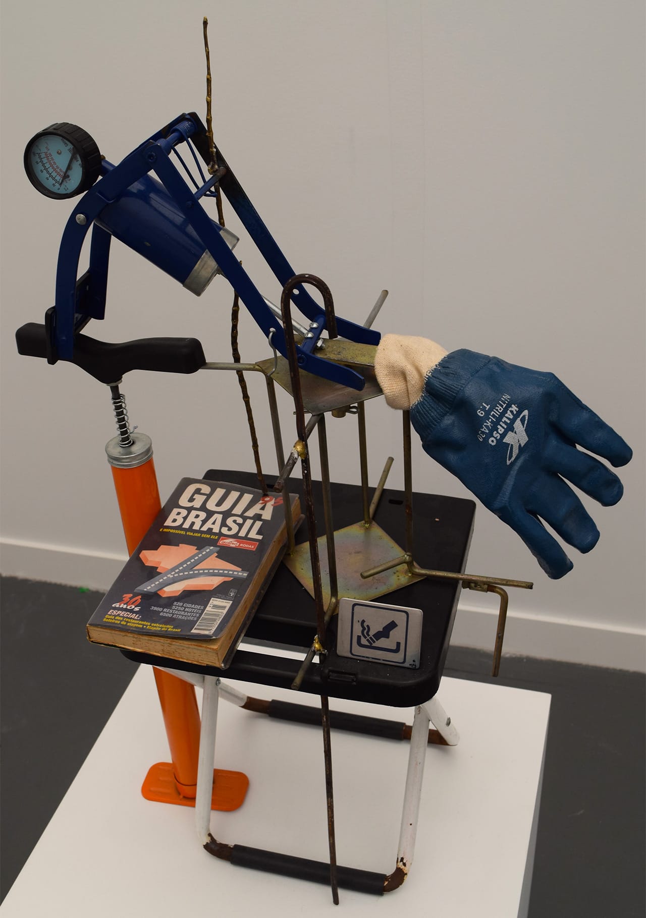 Adriano Costa, "Boy George, from Comfortable Seats series" (2015) in the Mendes Wood DM booth at Frieze New York