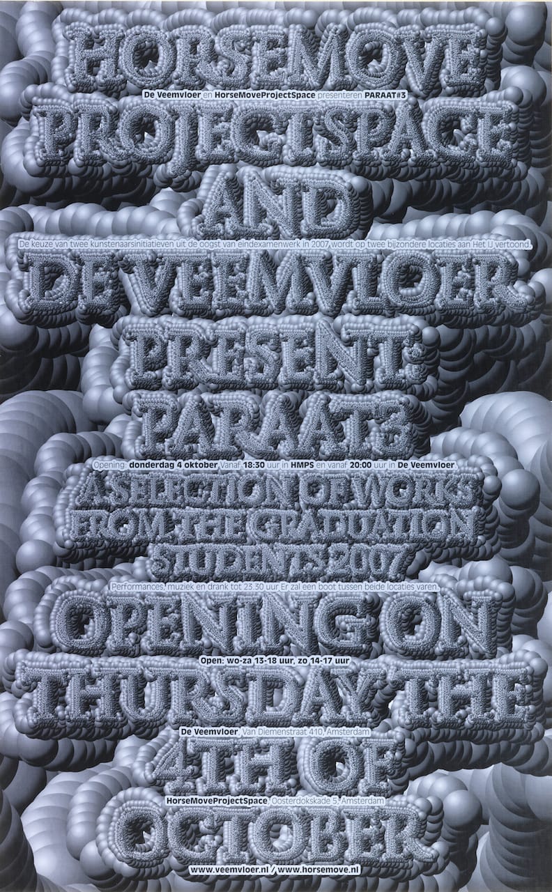 Michiel Schuurman, "HorseProjectSpace and Deveemvloer Present: Paraat 3" (2007), offset lithograph, 46 3/16 × 28 3/4 in. (Collection Cooper Hewitt, Smithsonian Design Museum, photo by Matt Flynn)