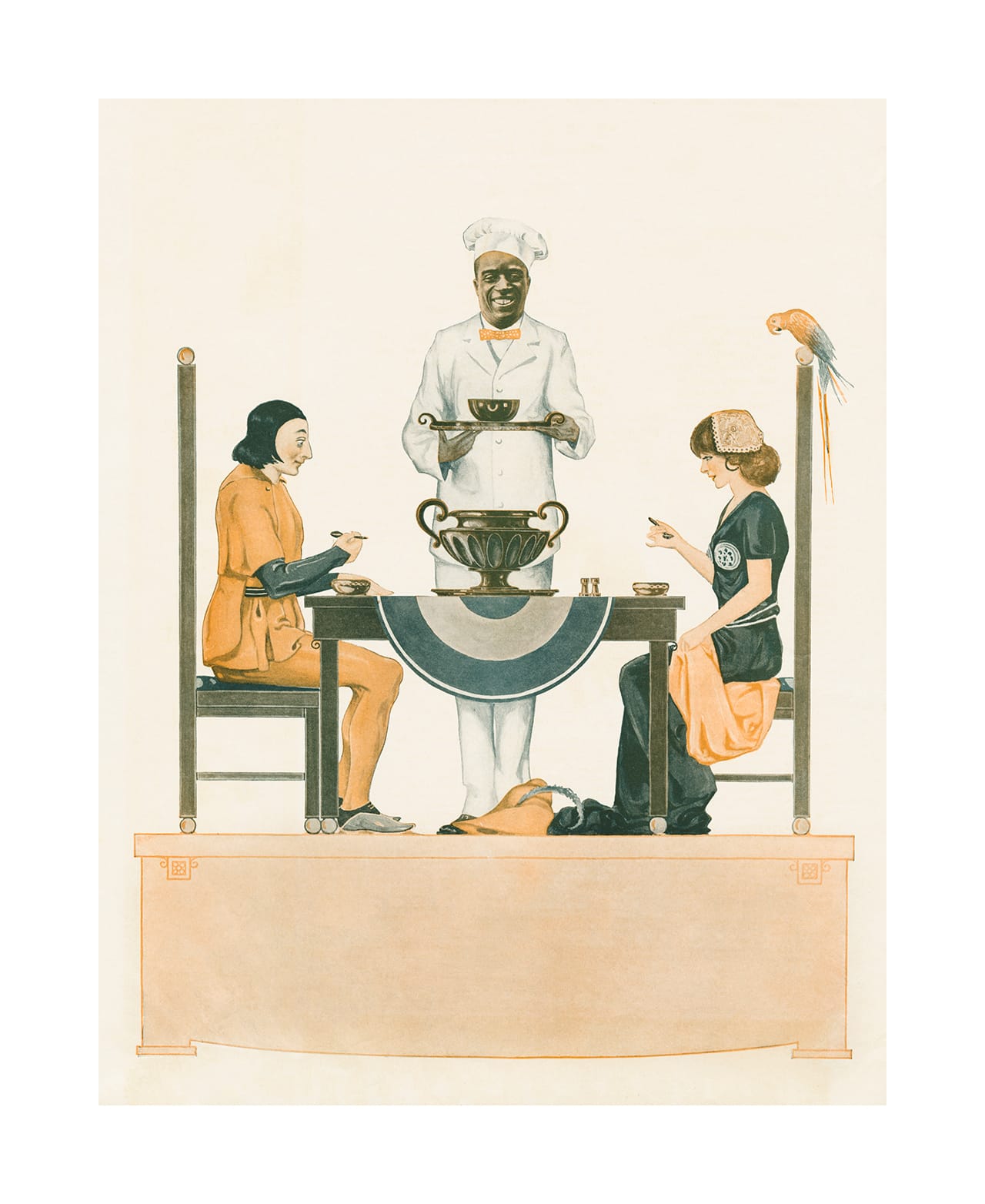 Hank Willis Thomas, "The Breakfast Belle, 1915/2015" (2015), digital chromogenic print,  48 7/8 x 40 in (paper size), 50 x 41 x 1 3/4 in (framed) (image courtesy the artist and Jack Shainman Gallery, New York) (click to enlarge)