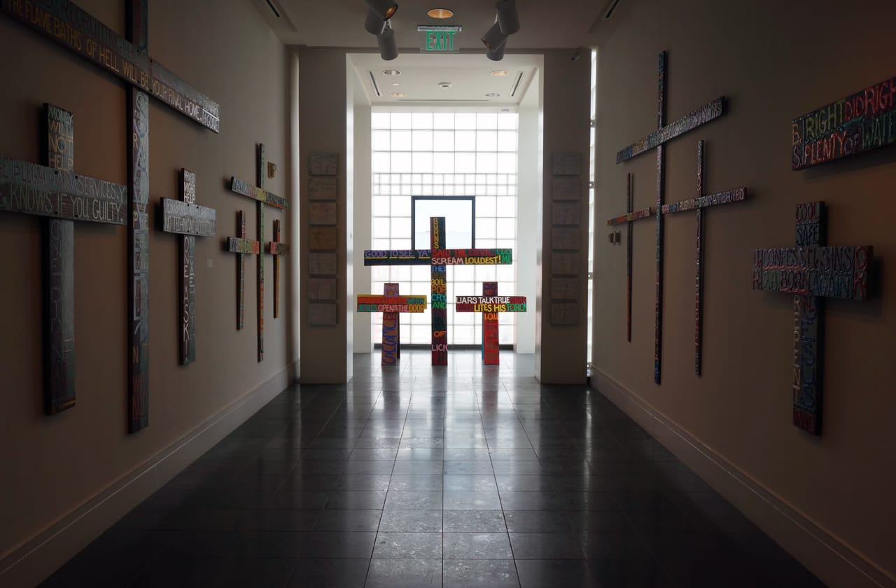 Installation view of 'Jim Roche: Cultural Mechanic'