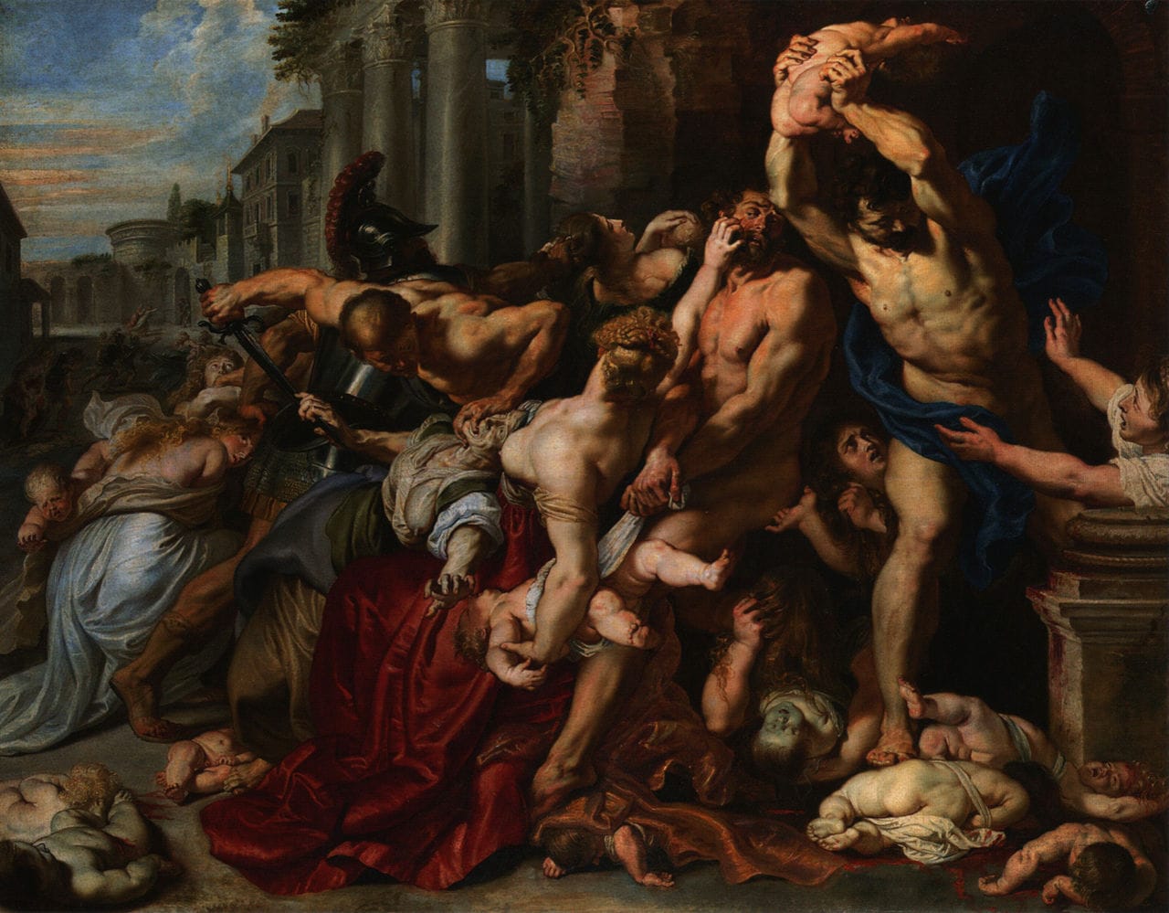 Peter Paul Rubens, "The Massacre of the Innocents" (1611-12), oil on oak (via Art Gallery of Ontario)