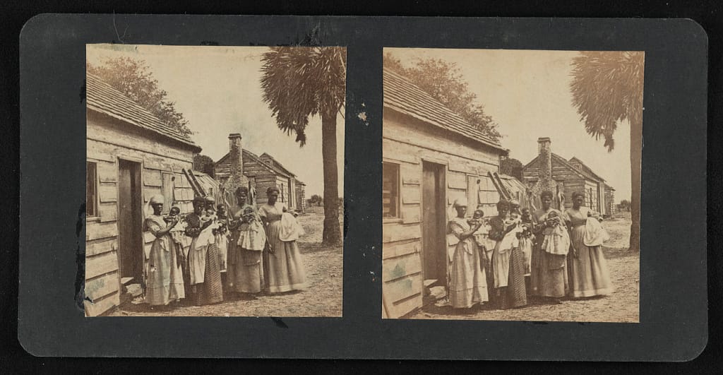 Negro quarters, T.J. Fripp plantation, St. Helena Island (near Beaufort), S.C. - Hubbard & Mix