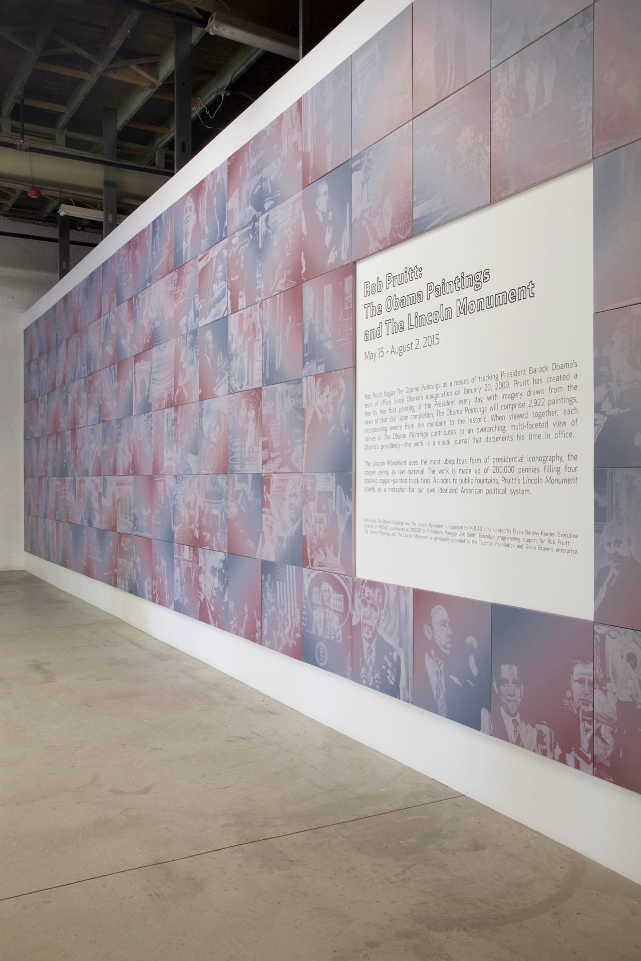 Exhibition title wall