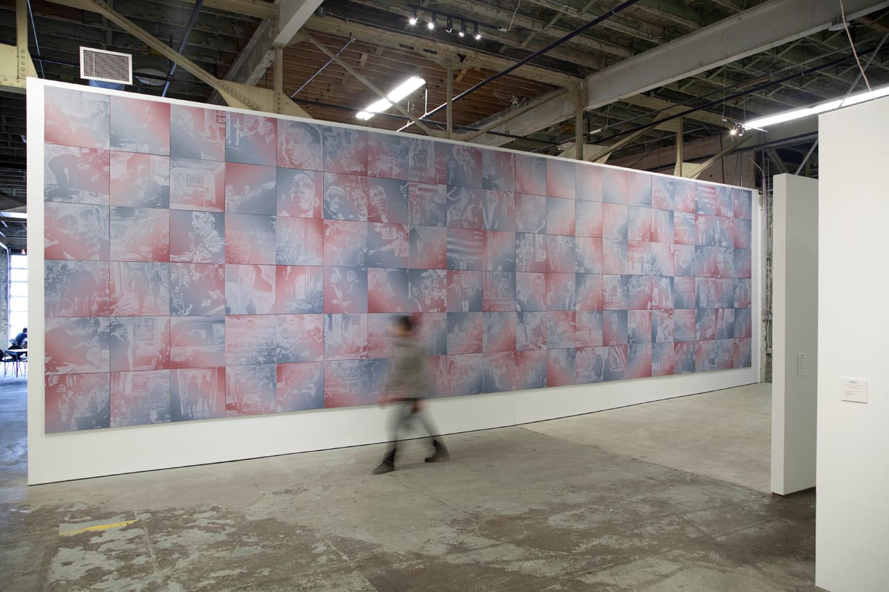 Corridor with 'The Obama Paintings'