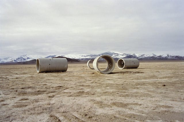 Nancy Holt, “Sun Tunnels” (1973-6), Concrete (Image via The Center for Land Use Interpretation/Licensed under Attribution-Noncommercial-Share Alike 3.0 Creative Commons License)