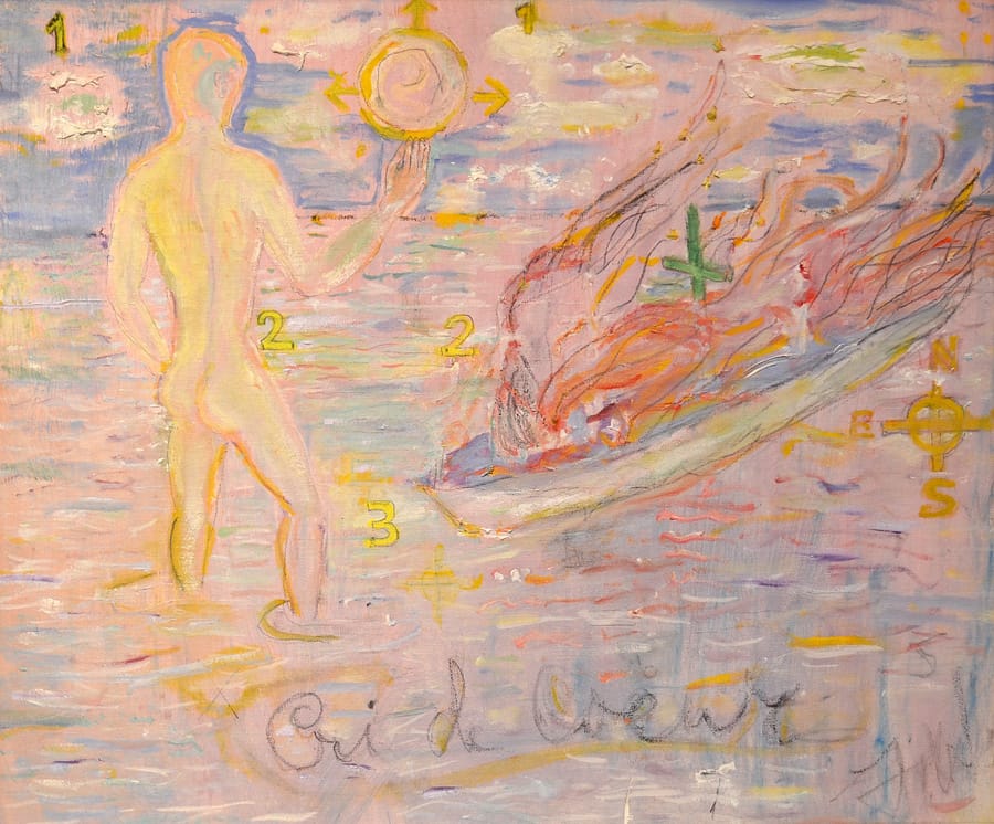 Tennessee Williams, "Cri de Coeur" (1976), Oil and Pencil on Canvas