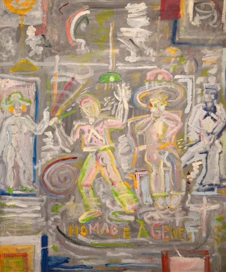 Tennessee Williams, "Homage à Genet" (1976), Oil on Canvas (courtesy Ogden Museum of Southern Art)