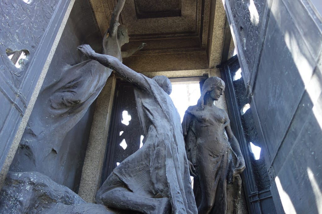 Samuel Untermyer memorial sculpted by Gertrude Vanderbilt Whitney at Woodlawn Cemetery