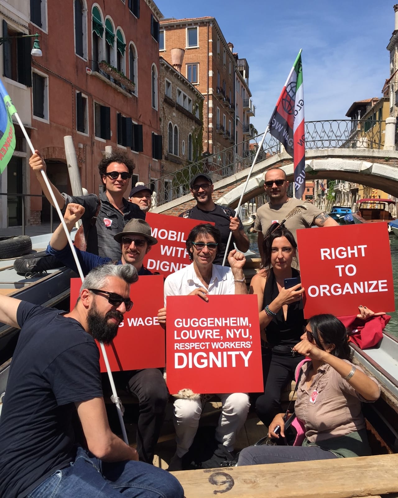 Protesters at Sale Docks