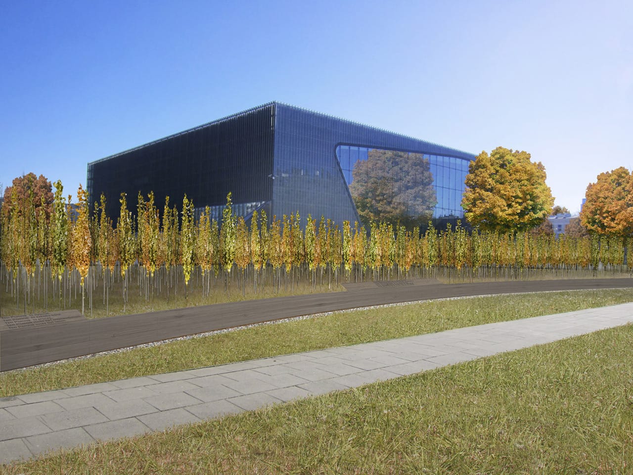 Rendering for a memorial design by Eduard Freudmann and Gabu Heindl (courtesy the architects)