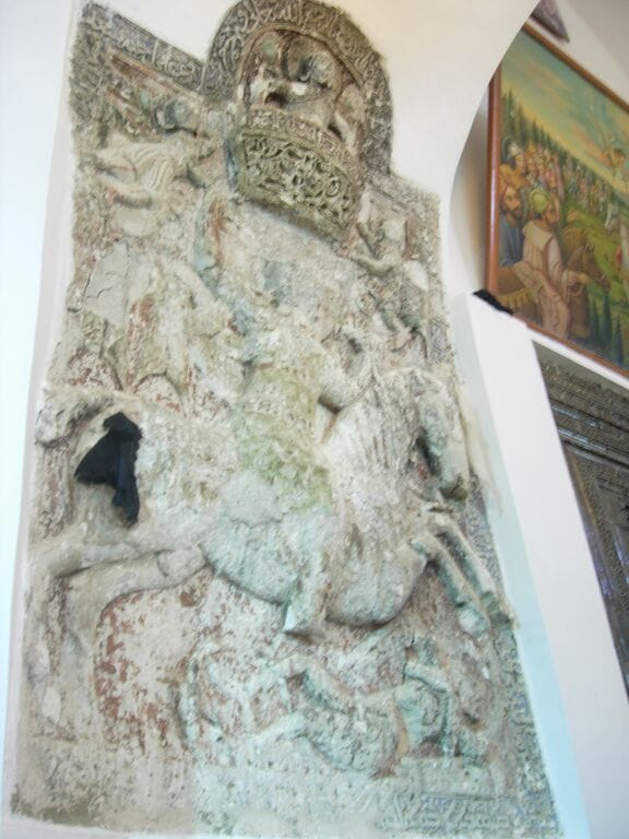 Another relief of Saint Behnam from the monastery. Photo (c) Suzanne Bott, 2009. Used with permission.