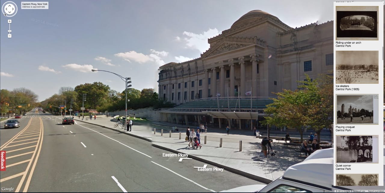The Brooklyn Museum today on Google Maps