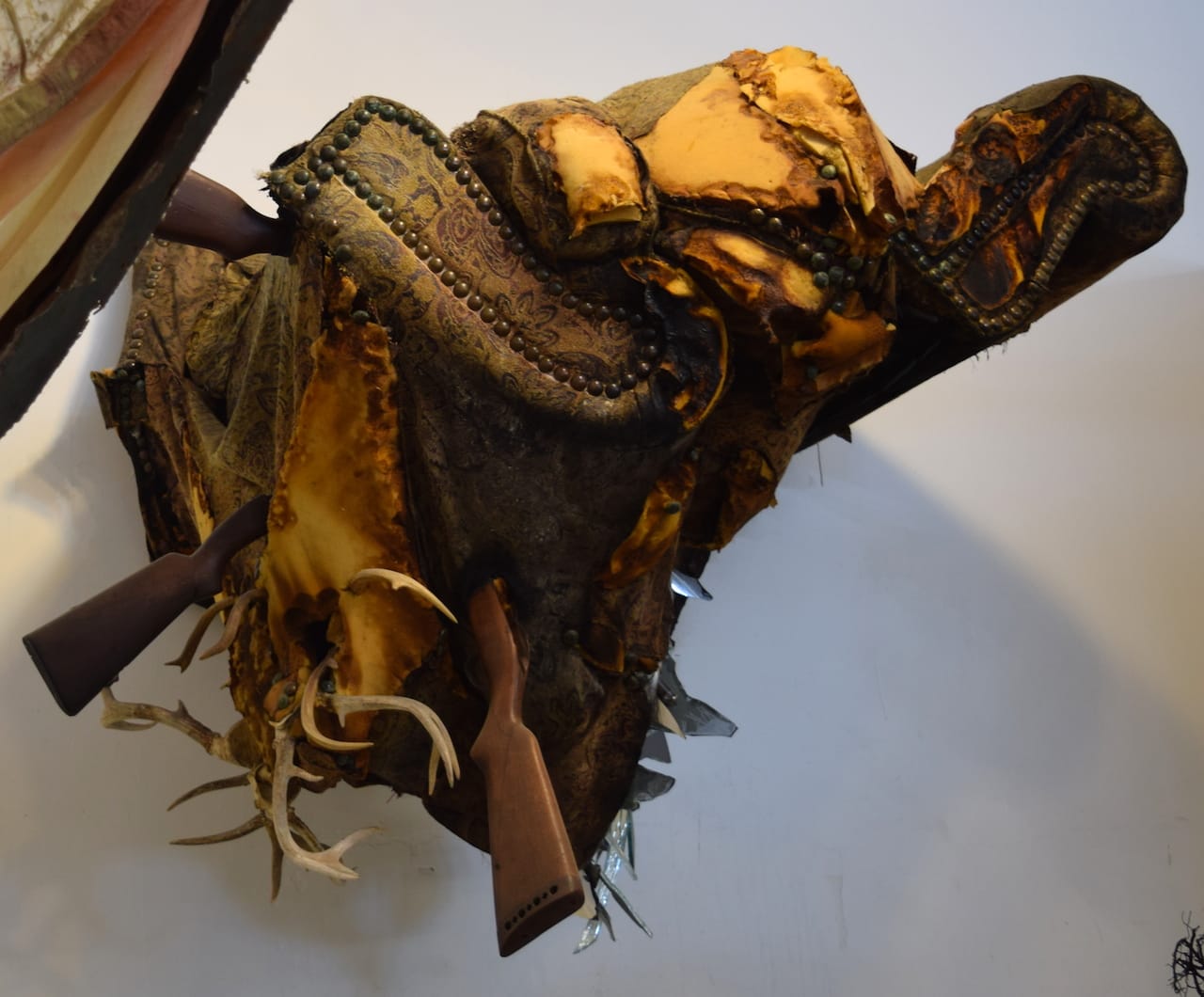 A sculpture by Chris Marshall in studio 303 at 1717 Troutman