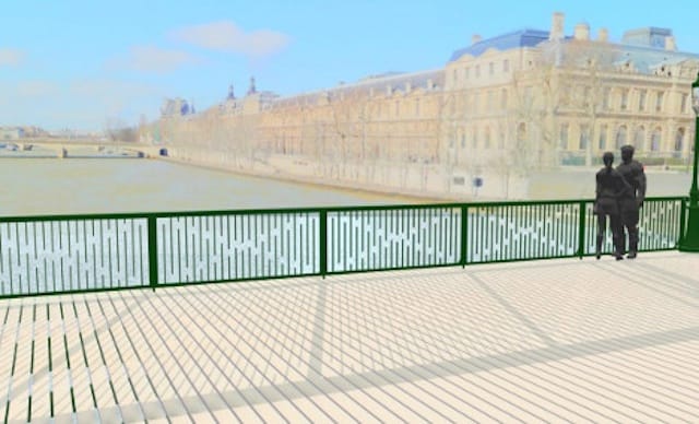 A proposed design for the bridge railing by architect Colin Kovaks (Image courtesy Colin Kovaks) 