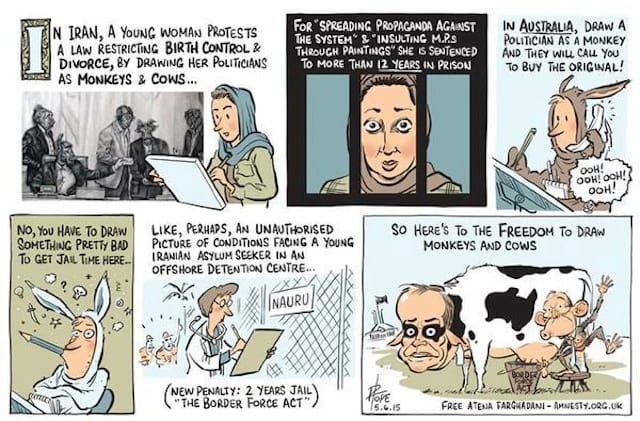 A cartoom by David Pope (Image via Twitter/davpope)