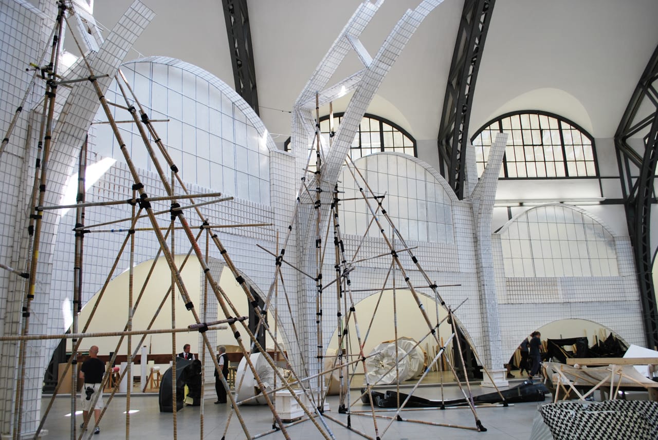 Michael Beutler, installation shot of "Moby-Dick," (2015)