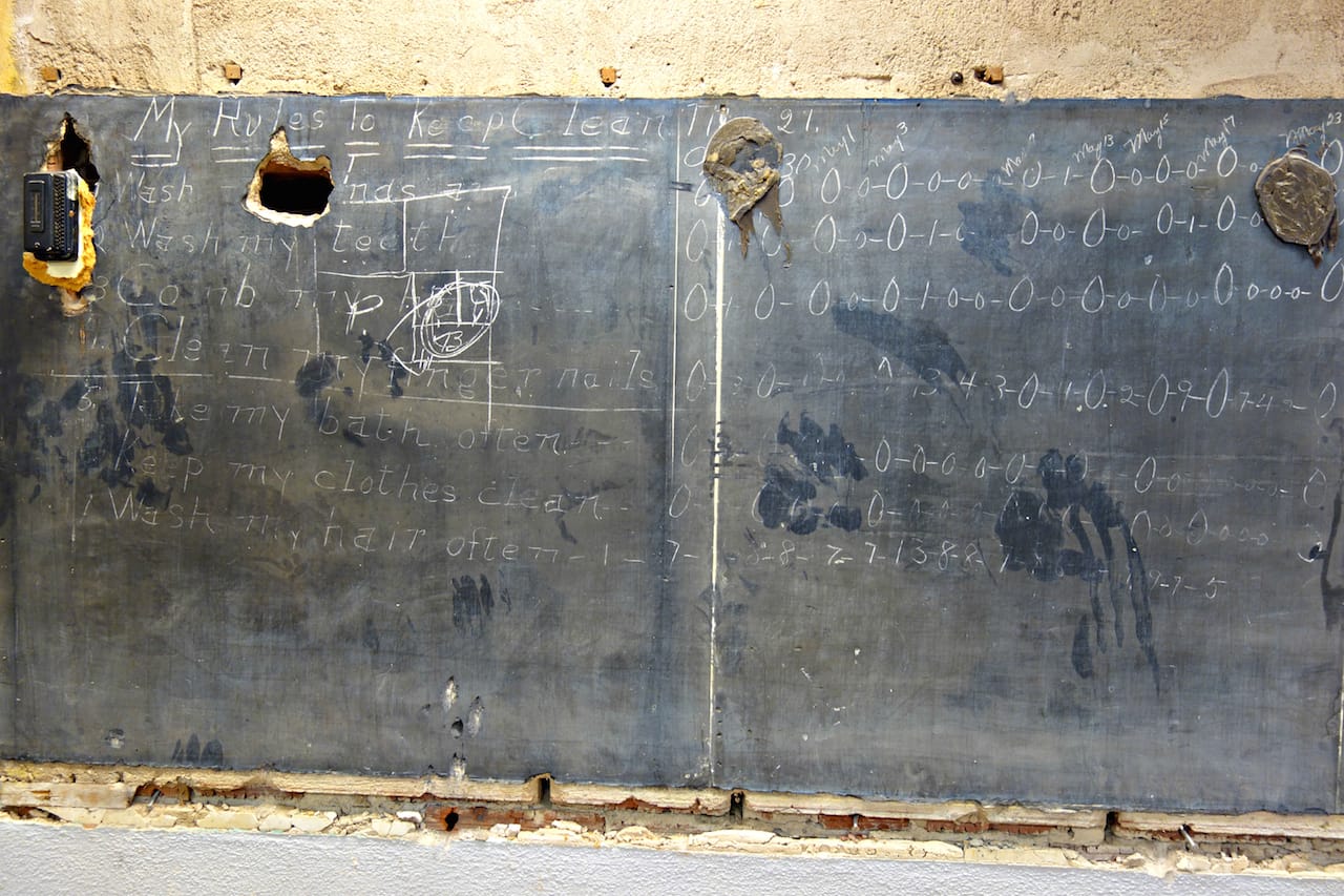 1917 chalkboard drawings at Emerson High School, Oklahoma City