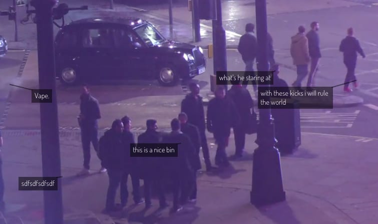 Exhausting a Crowd (screenshot by the author for Hyperallergic)