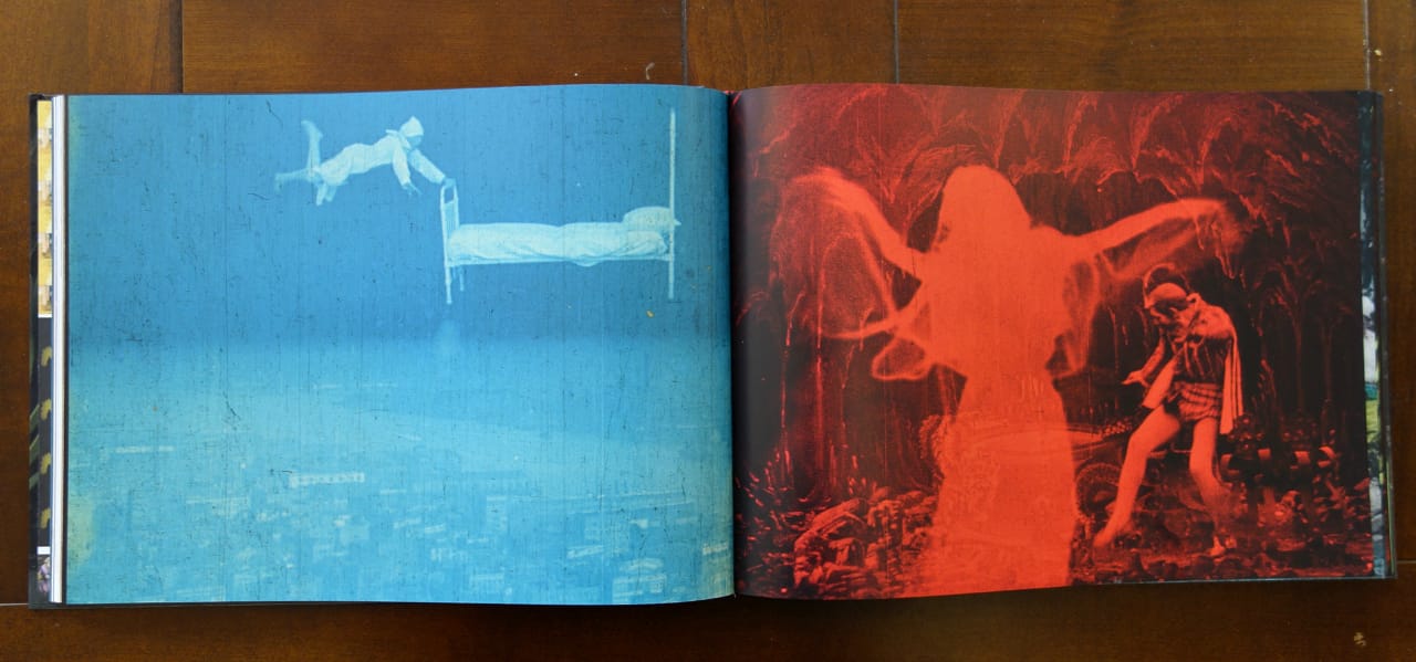 Pages from 'Fantasia of Color in Early Cinema' (photos of the book for Hyperallergic)