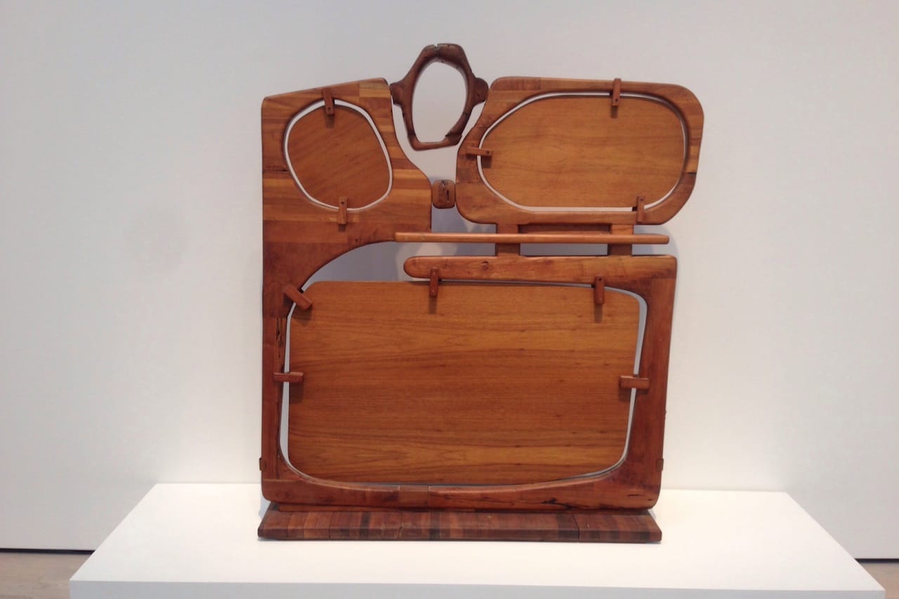 Noah Purifoy, "Untitled (Bed Headboard)" 1958, construction