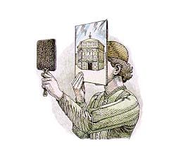 Filipo Brunelleschi's Perspective demonstration (via visiblespace.com)