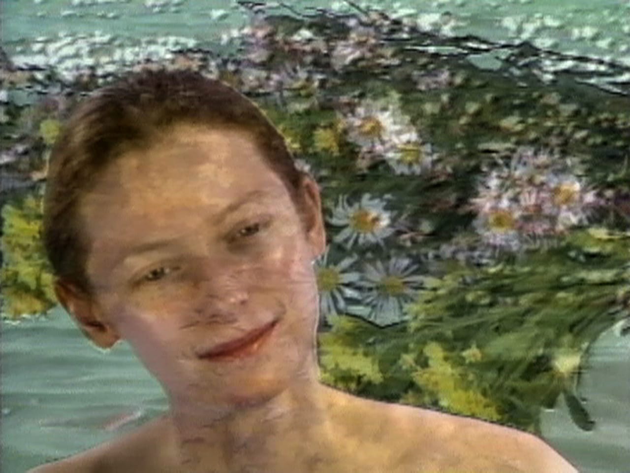 Joan Jonas, still from "Volcano Saga" (1989), 28 min, color, sound