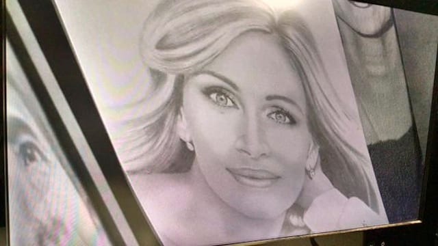 A drawing of Julia Roberts by prison escapee Richard Matt (Image via Twitter)