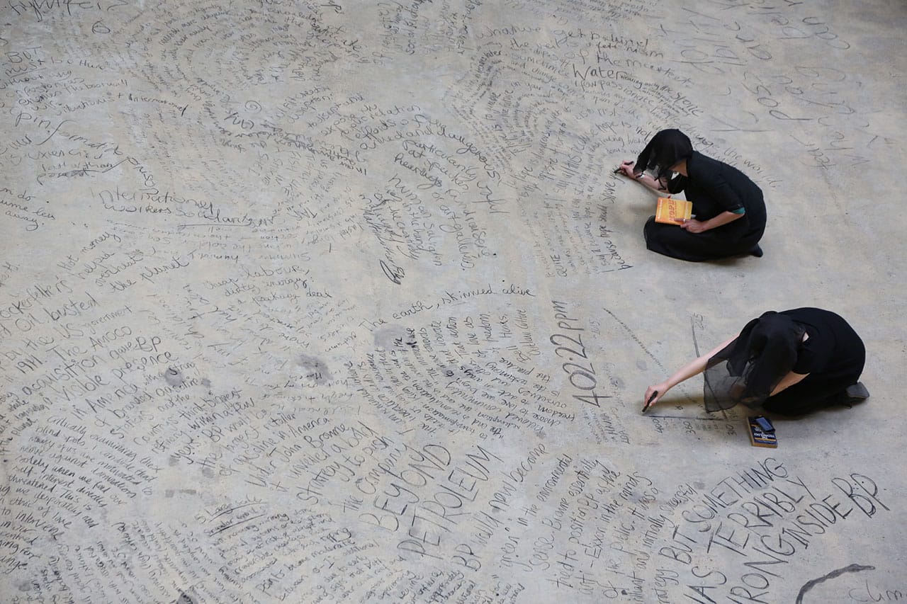 Thousands of works on the floor of Turbine Hall