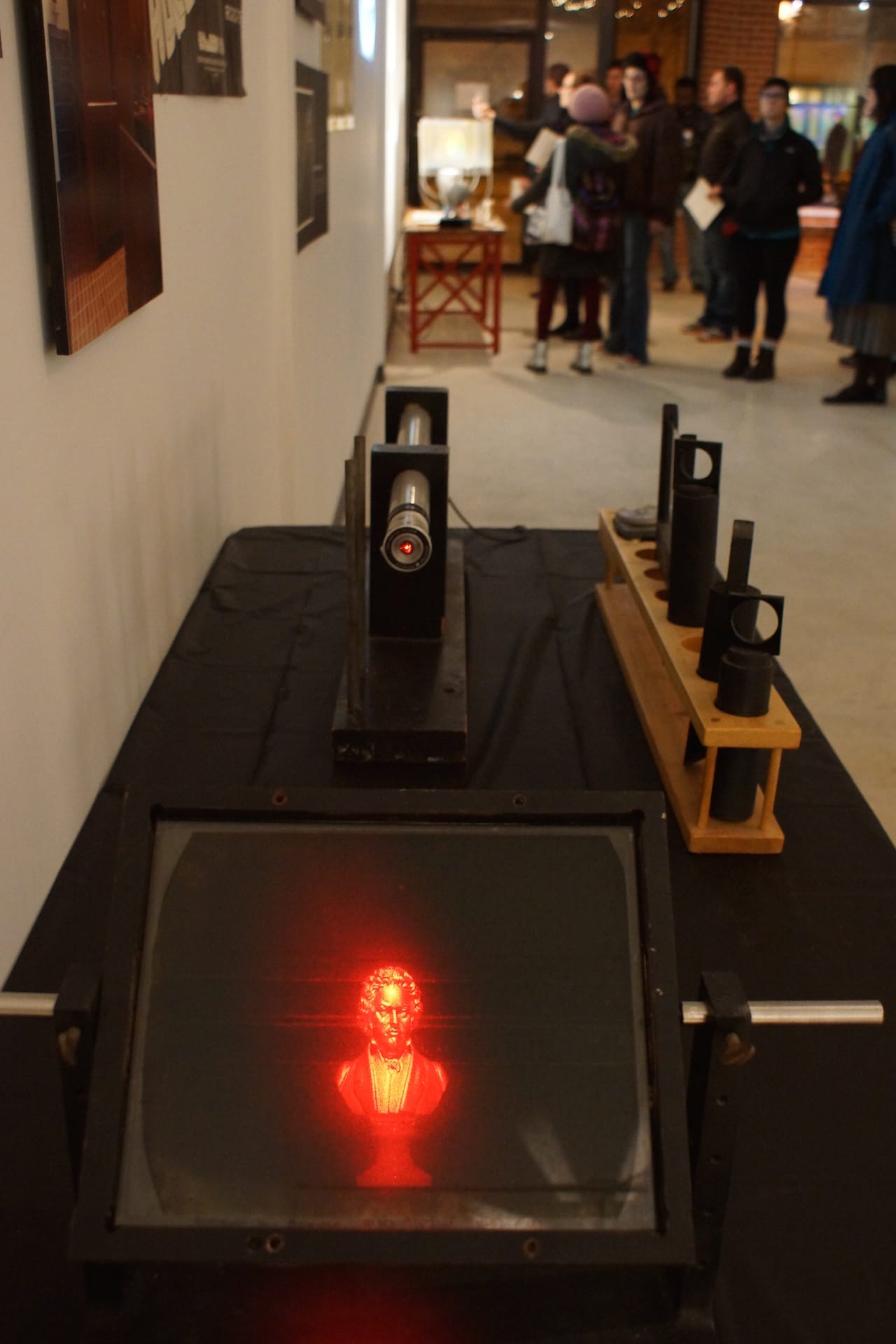 Hologram in the HoloRescue exhibition (photo by Alan Frohlichstein)