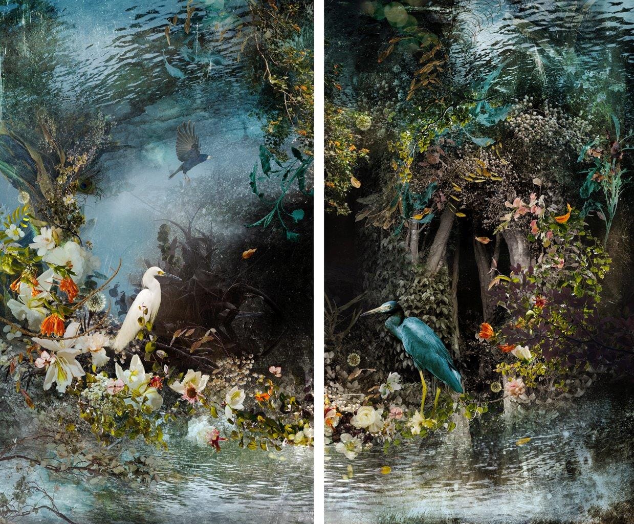 Ysabel LeMay, "Reflection" (2014), color print diptych, 61 x 72 in. (courtesy of the artist)