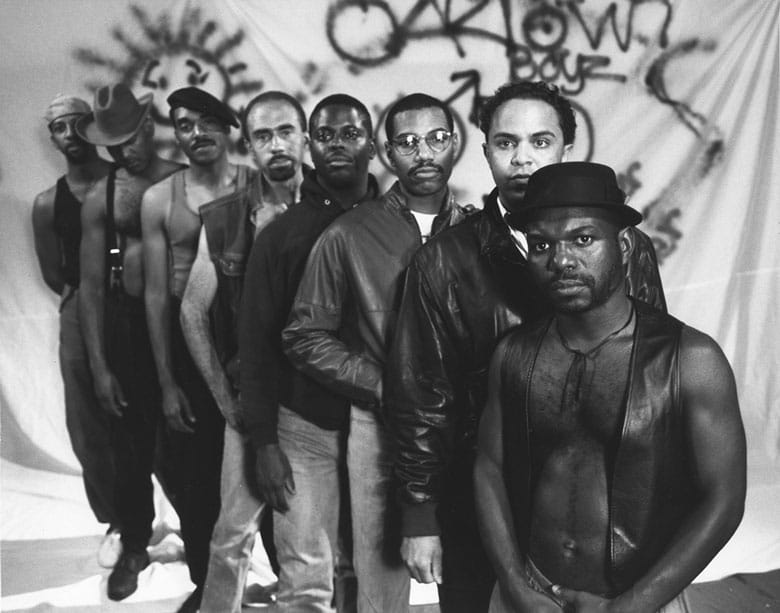 Production still from Marlon Riggs, "Tongues Untied" (1989), video, image courtesy of Signifyin' Works (via sites.moca.org)