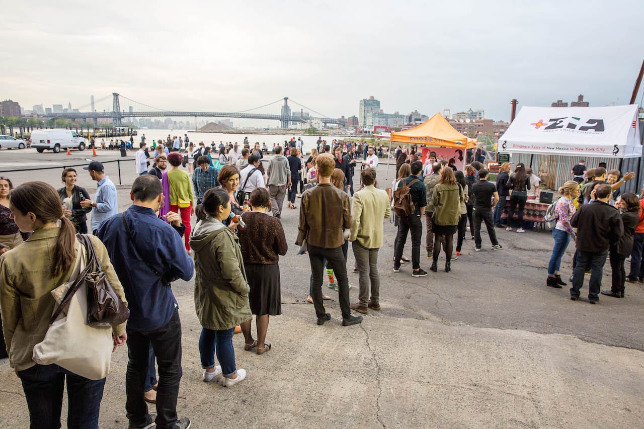 Zia Green Chile Co. and Butter & Scotch set-up shop out back to provide treats in between talks.