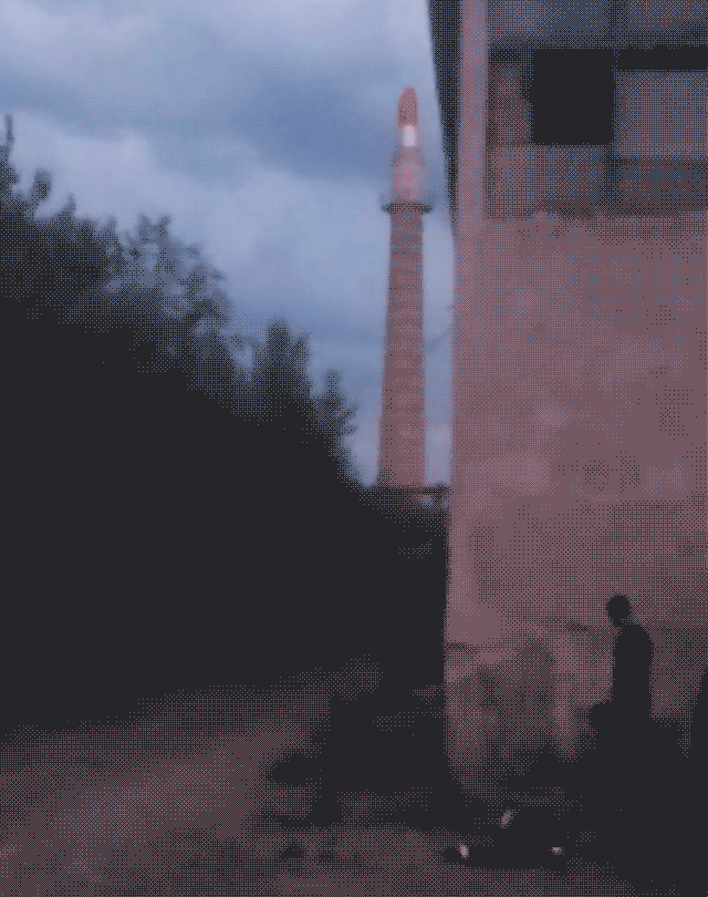 The (gif by Hrag Vartanian for Hyperallergic, original video via )