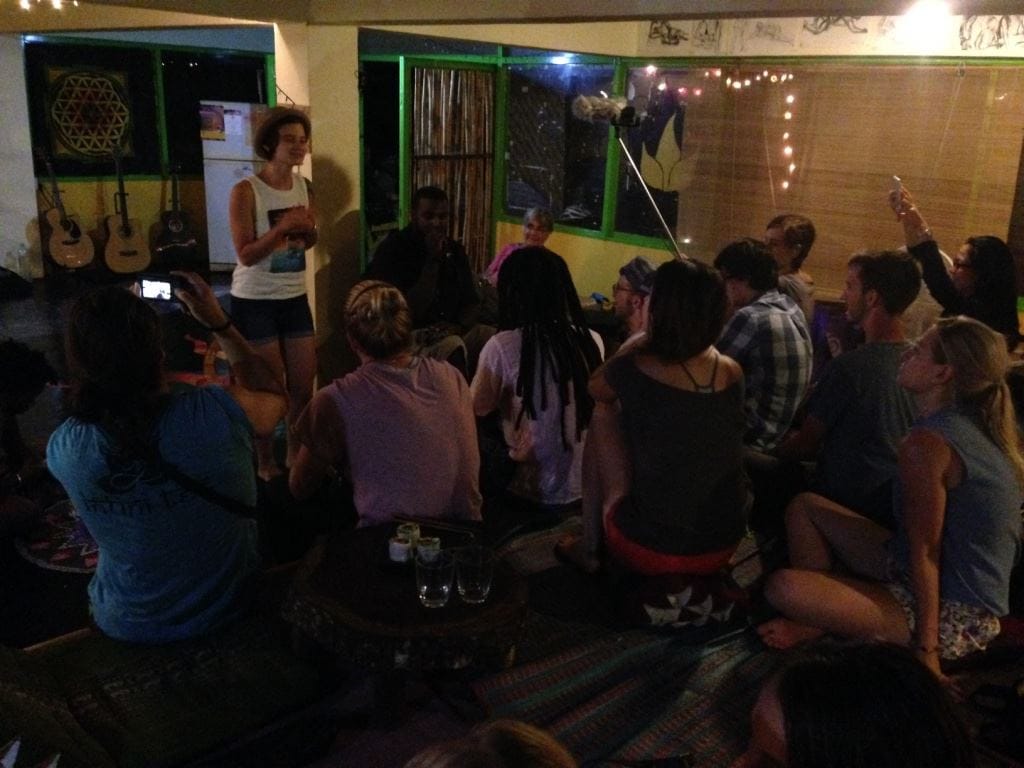 At The Tea Tree Cafe performance space in Chiang Mai, Thailand. (all images courtesy The Tea Tree Cafe Facebook page)