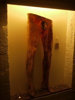 The world's only surviving Necropants is in the Museum of Icelandic Sorcery and Witchcraft in Hólmavík, Iceland (photo by Bernard McManus)