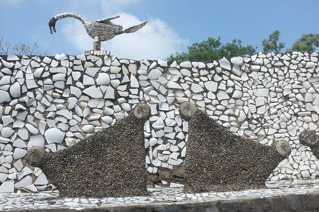 A view of Nek Chand's Rock Garden in Chandigarh, India. (photo courtesy Aleksandr Zykov's Flickrstream)