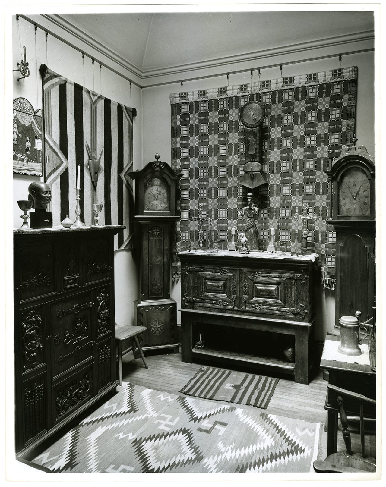 Dutch Room at the Barnes Foundation, northwest corner, c. 1952 (photo by Angelo Pinto, Photograph Collection, Barnes Foundation Archives, Merion, PA)