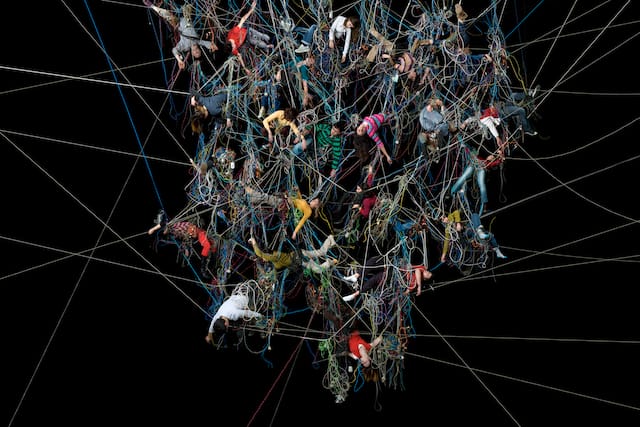 Daniel Canogar, "Enredos 1" (2007). Kodak Endura photo mounted on aluminum.