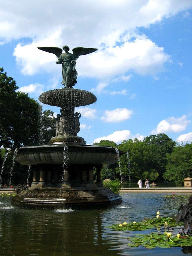 "Angel of the Waters" by Emma Stebbins at Bethesda Terrace in Central Park