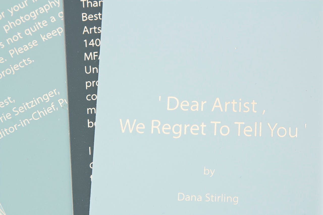 Dear Artists we regret to tell you - 3