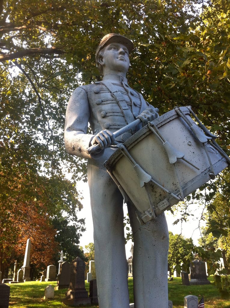 Grave of drummer boy Clarence D. MacKenzie