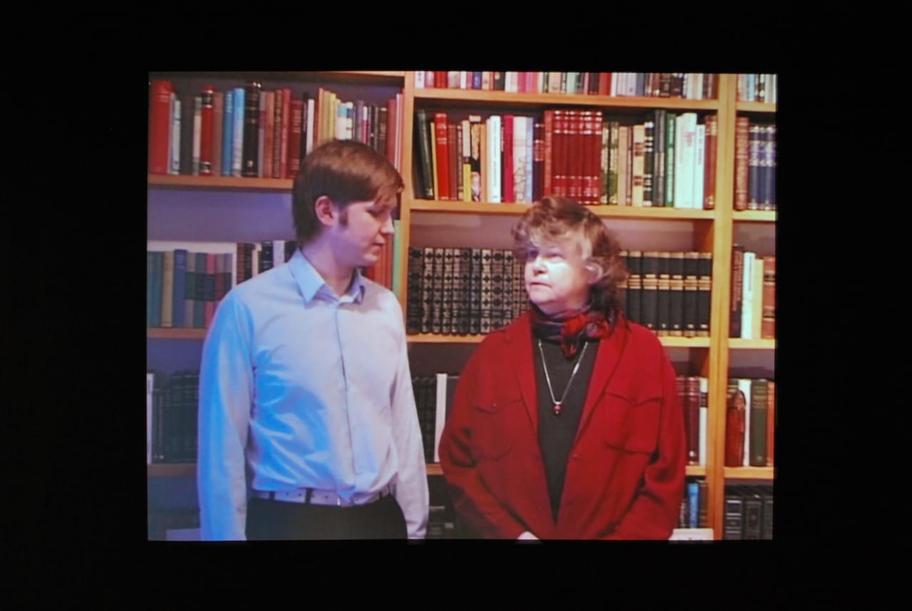 Ragnar Kjartansson, "Me and My Mother," 2010. Installation shot by the author.