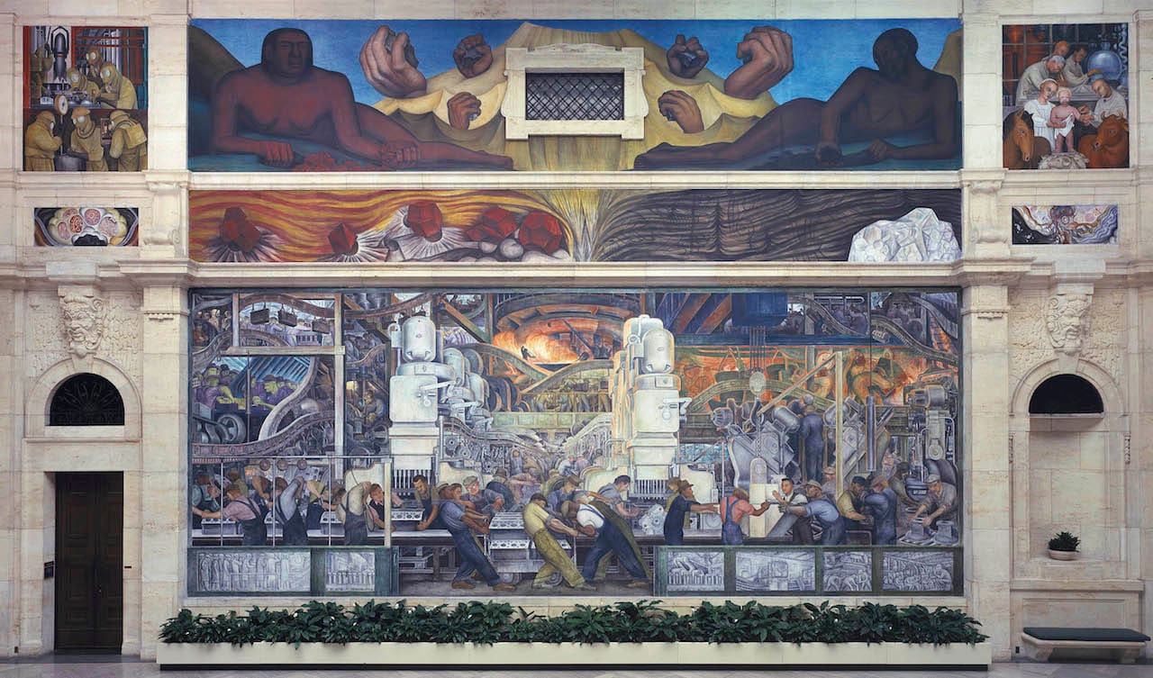 Diego Rivera, north wall of "Detroit Industry" (1932–33) (courtesy the Detroit Institute of Arts)