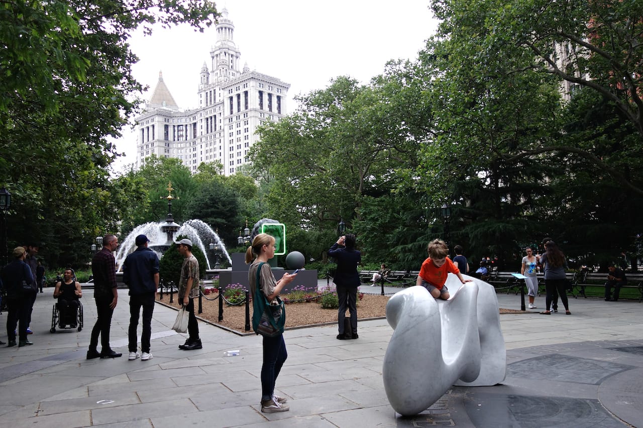 Jon Rafman, sculpture from the "New Age Demanded" series (2015), marble