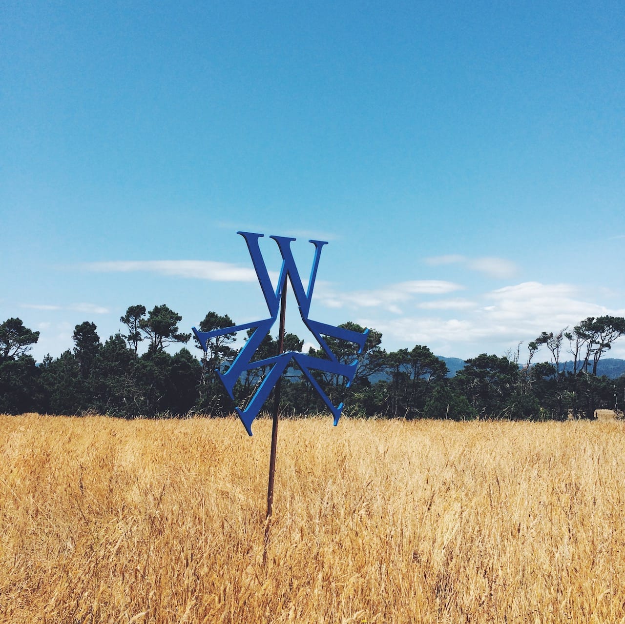Entrance as I drove up to the farmhouse